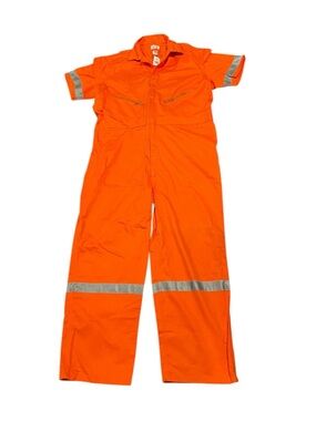 New Walls Orange Coveralls Size 50 Mens Jumpsuit Work Construction *flaw - READ*